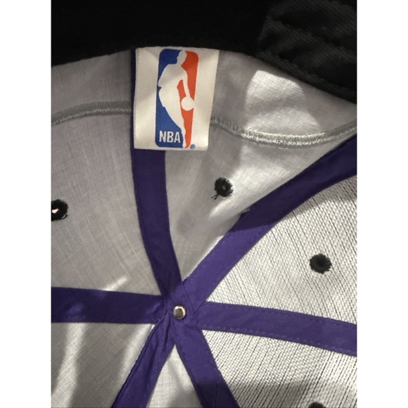 Sacramento Kings Logo Athletic Adjustable Hat / Cap Purple White Embroidery H177 - Picture 4 of 4